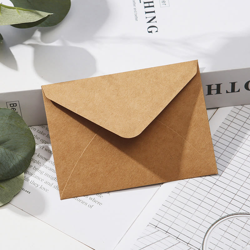 Flower Greeting Card With Envelopes For Mail Letter