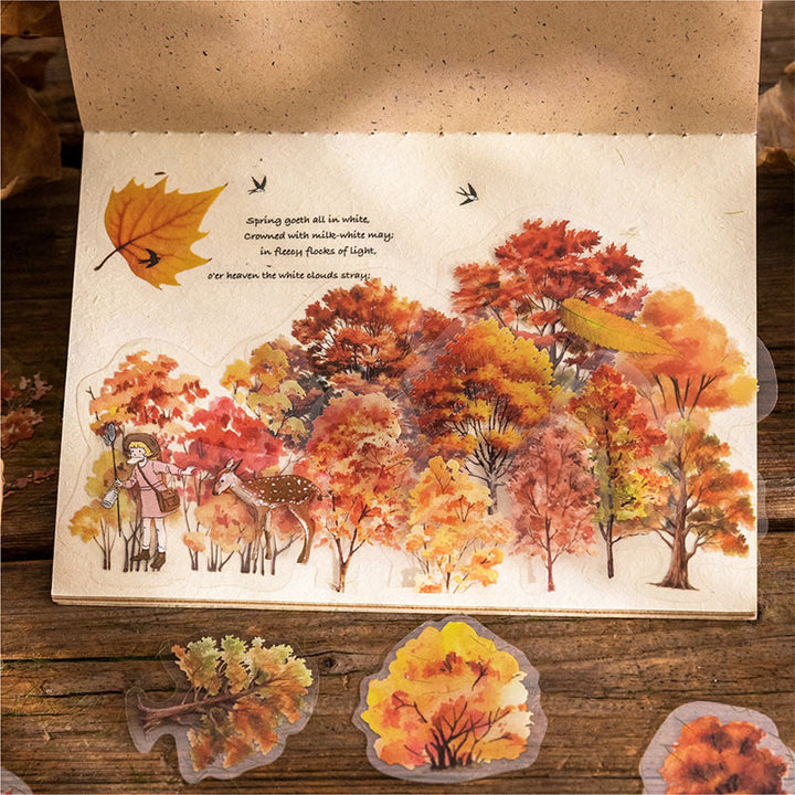 Trees Nature Book Series Sticker For DIY Journal Decor