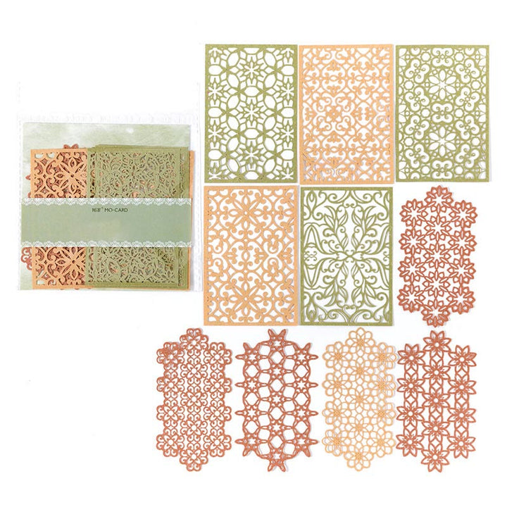 Decorative Paper Set Hollow Out Floral Backing Paper