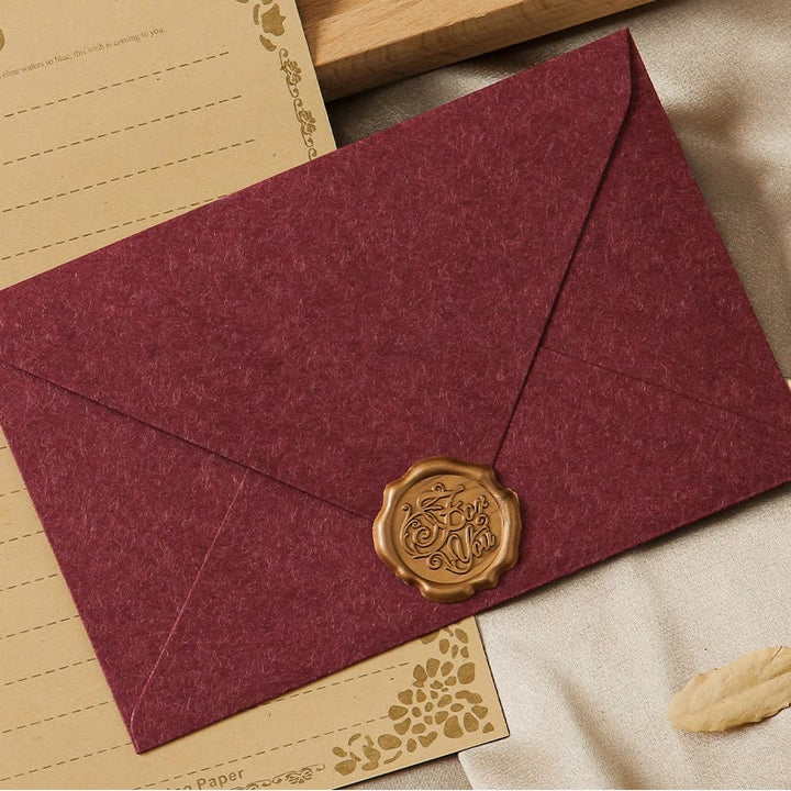 Plain Color Paper Envelopes With Seal Sticker For Mail Letter