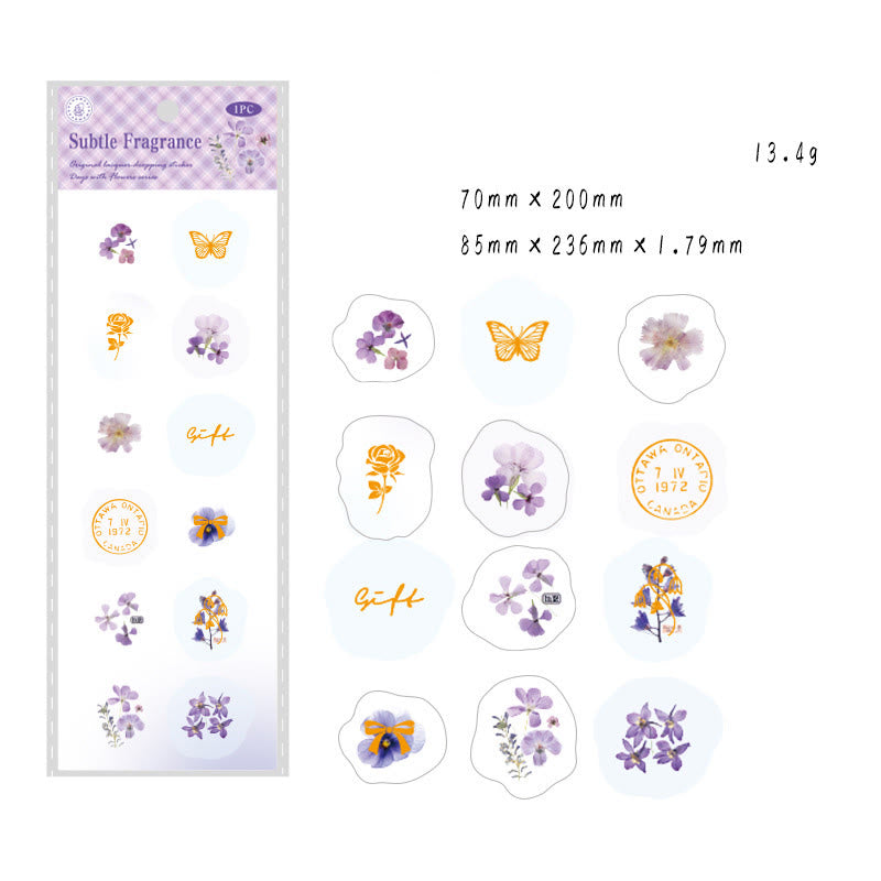 Cute Design 1 Set Clear Epoxy Sticker For Dairy