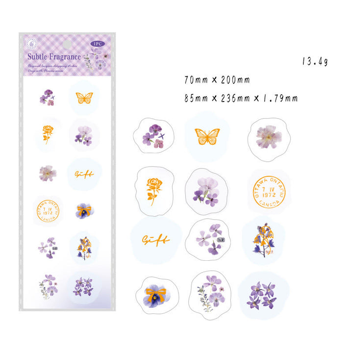 Cute Design 1 Set Clear Epoxy Sticker For Dairy