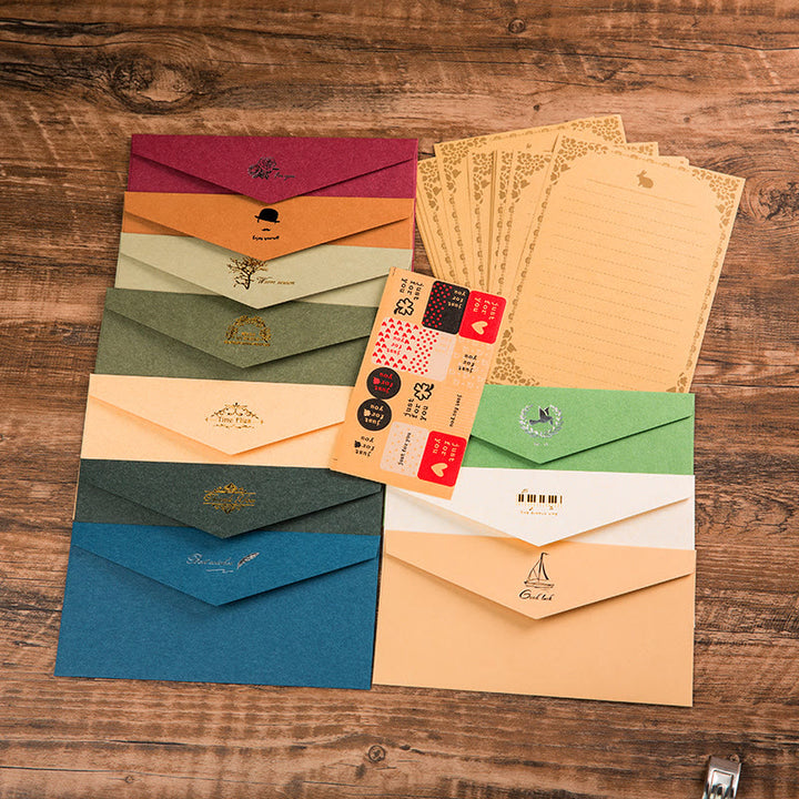 Plain Color Flap Envelopes Gift Card For Mail Letter