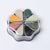 8 Metallic Colors Finger Ink Pads Petal Color Box for Wooden Rubber Stamps