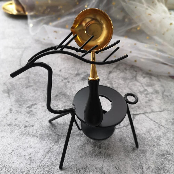 Deer Sealing Wax Furnace Metal Antlers Stove for Wax Seal Stamp