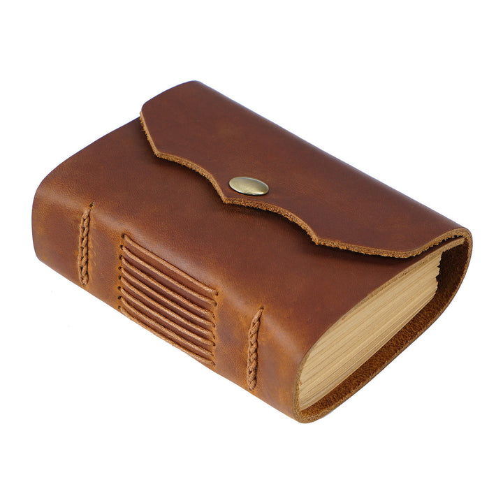 Vintage Leather Cover Thick Notebook For Travel Daily Record