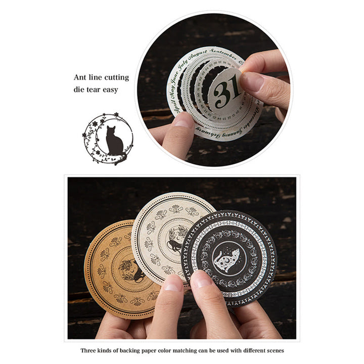 Round Hollow Frame Series Paper Set Decorative Journaling Paper