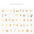 45Pcs Flower Language Series PET Clear Stickers 6 Styles