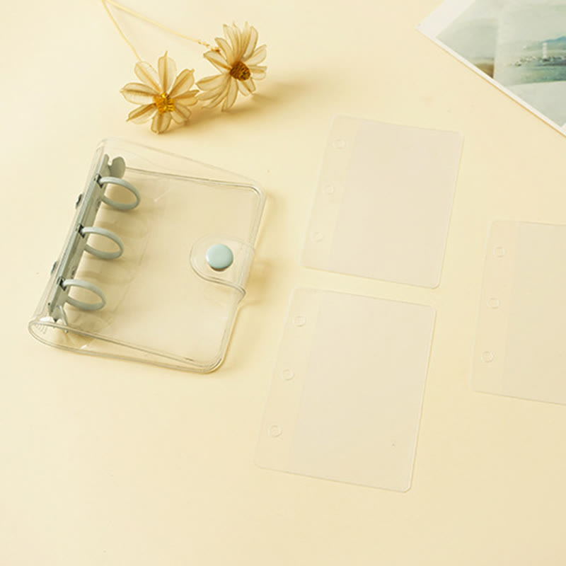 PVC Potable Clear Notebook Cover With Opening Coil For Journal