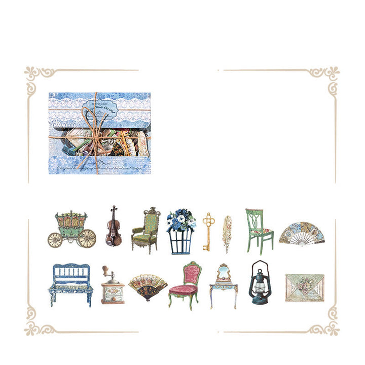 Baroque Series Hollow Out Sticker Set For Journal Decor