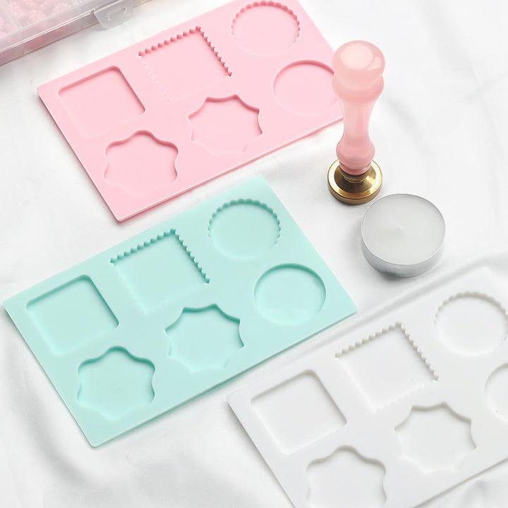 6 Patters Silicone Mold Pad For Wealing Wax Stamp