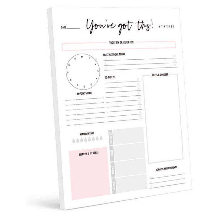 Removable Idea Paper Notebook Weekly Plan To Do List