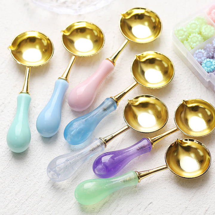 Bubble Macaron Color Melting Spoon For Sealing Stamp