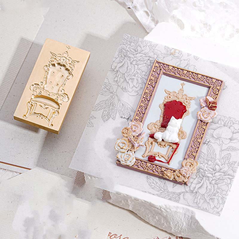 3D Embossed Gothic Style Border Series Seal Wax Stamp Head