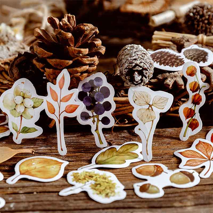 46pcs Leaves Are Falling Series Sticker For DIY Journal Decor