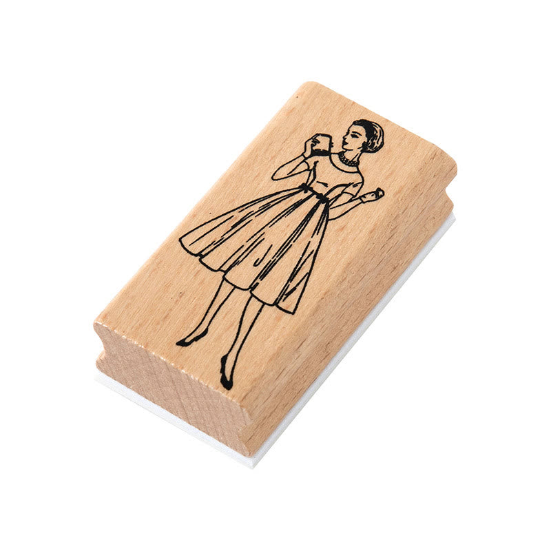 8 Styles Vintage Wooden Rubber Stamps For Card Making