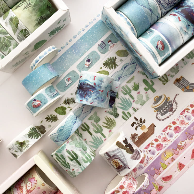 Fresh Nature Daily Series Washi Tape Set Decorative Scrapbook Tape