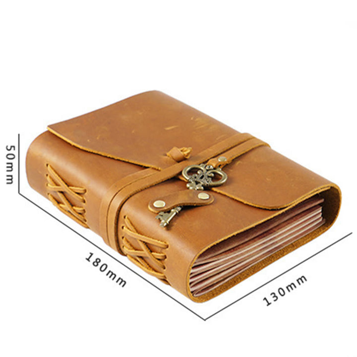 Retro Classic Leather Cover Notebook For Travel Daily Record