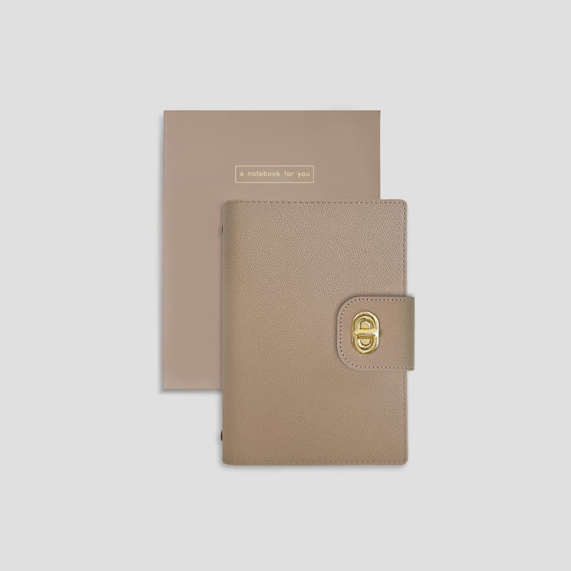 Clear Leather Cover Notebook For Business Daily Record