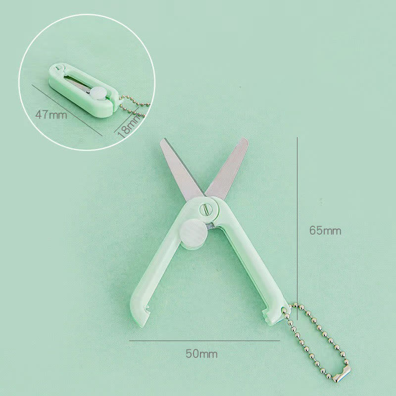 Portable Telescopic Scissors Mini Stainless Steel Folding Scissors