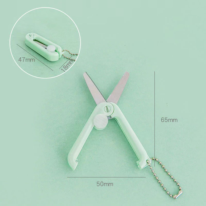 Portable Telescopic Scissors Mini Stainless Steel Folding Scissors