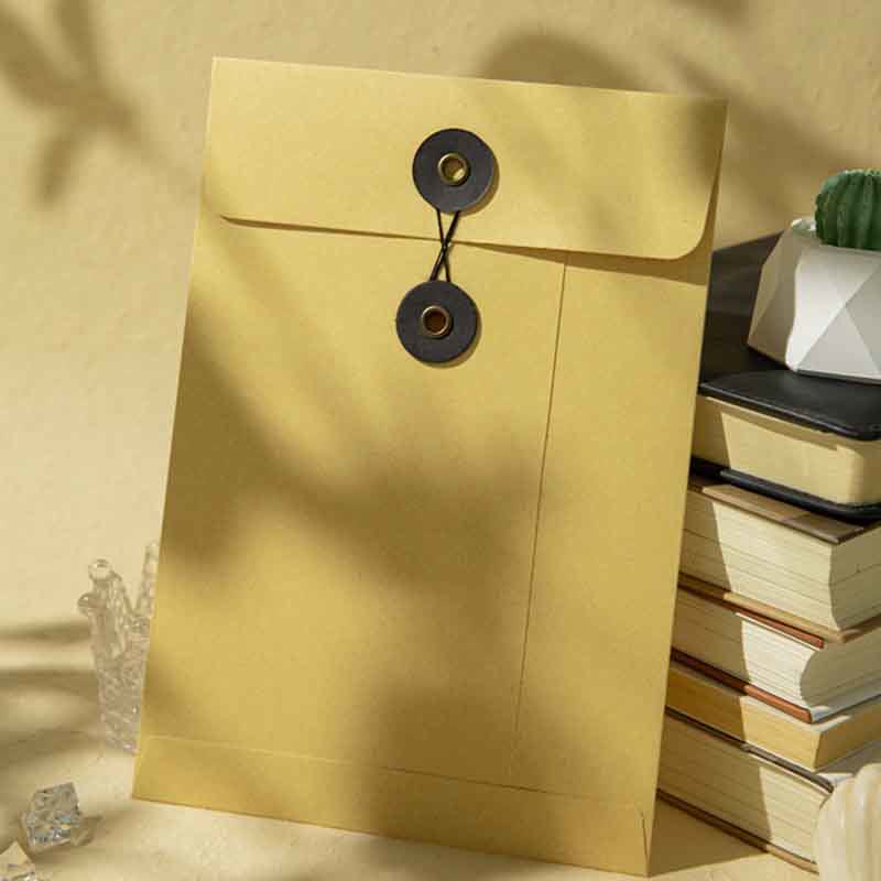 Kraft Paper File Folders A4/A5/A6 Envelopes Project Pockets for Greeting Card Document File