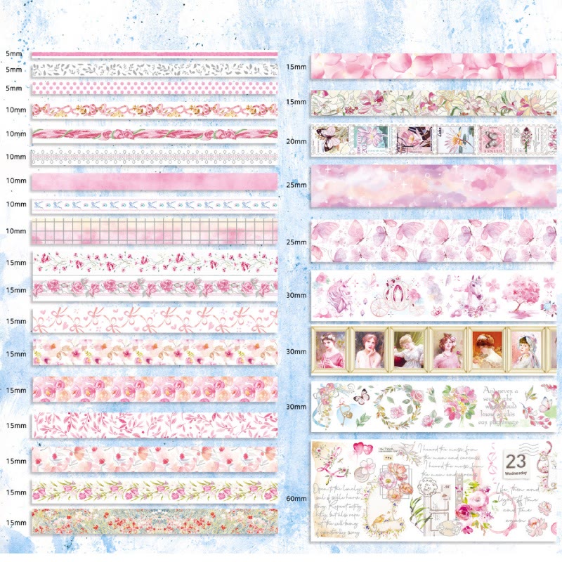 27 Rolls Long Season Series Washi Tape Set Scrapbook Tape