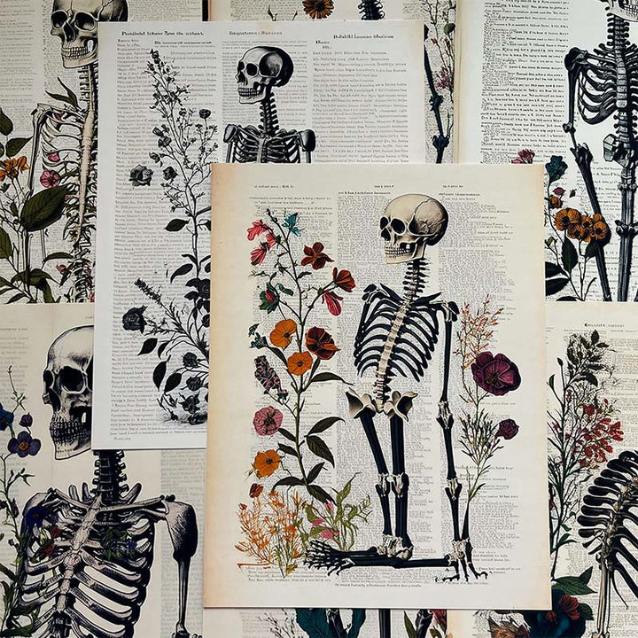 Dark Anatomy Series Paper Set Decorative Journaling Paper