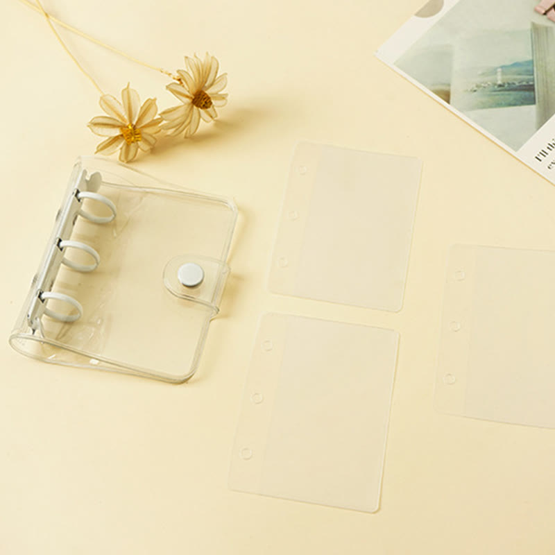 PVC Potable Clear Notebook Cover With Opening Coil For Journal