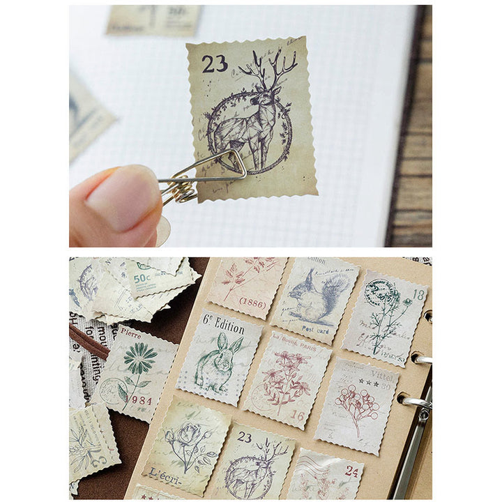 46pcs Forest Post Office Series Sticker For Journal Decor