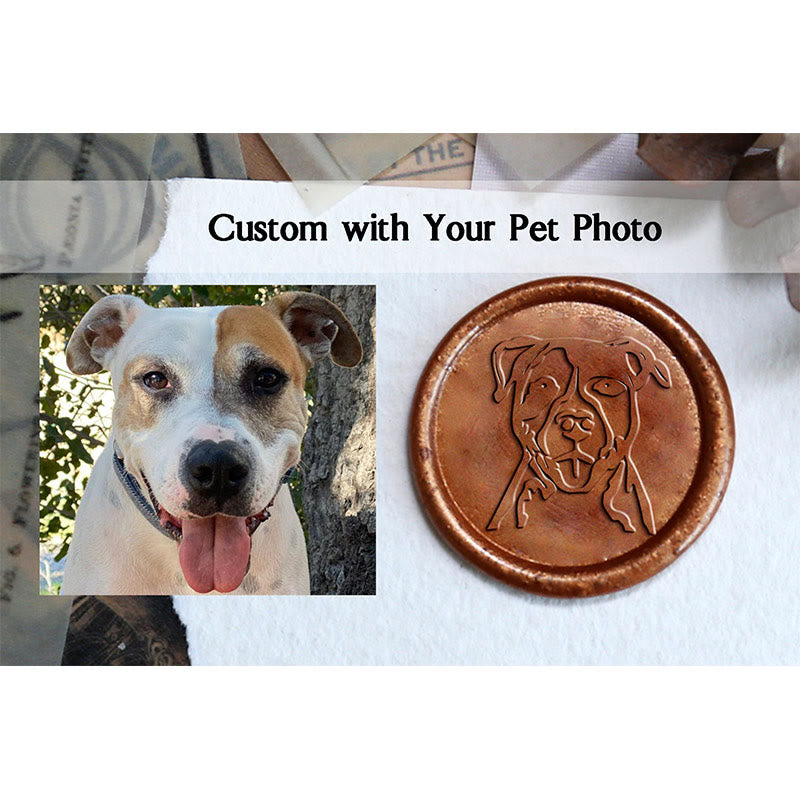 Custom Photo Letter Wax Seal Stamp For Pet Lover