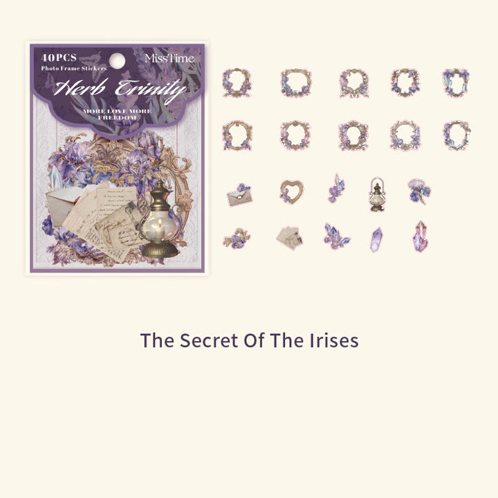 The Secret Iris Collection Sticker For DIY Journal Decor