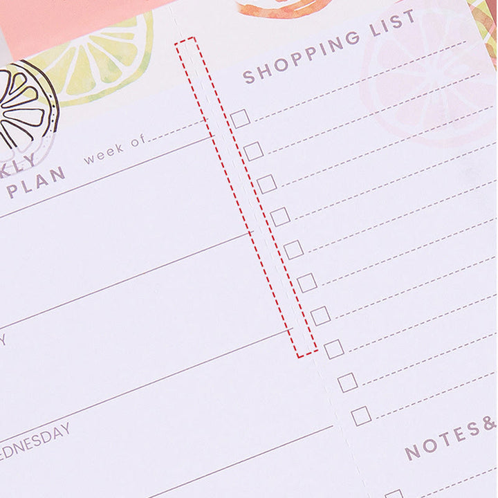 A5/b5 Magnetic Removable Paper Weekly Plan To Do List