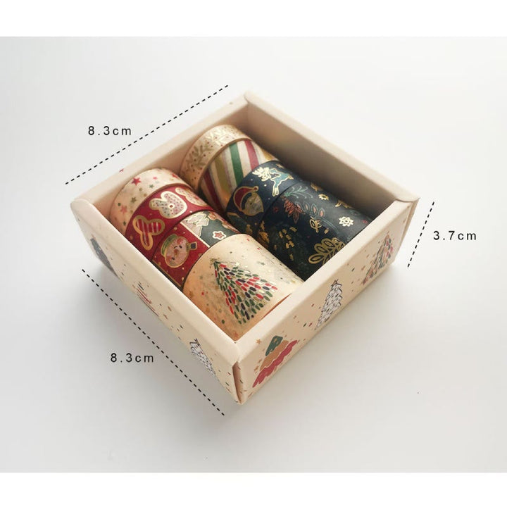 8 Rolls Merry Christmas Series Washi Tape Set Scrapbook Tape