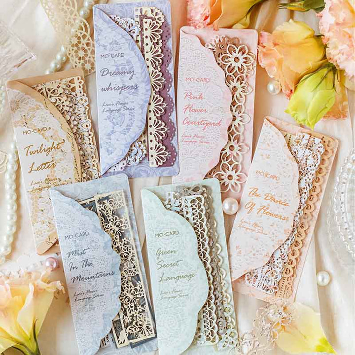 Vintage Hollow Out Long Lace Paper Set Decorative Backing Paper