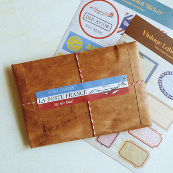 Brown Color Retro Kraft Paper Envelopes For Mail Letter