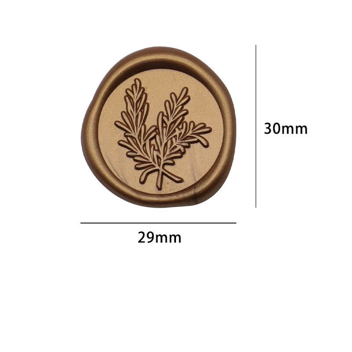 10pcs Rosemary Adhesive Wax Seal Stamp Sticker For Envelope Gift