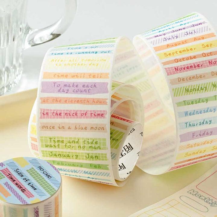 Time Scale Series Washi Tape Decorative Scrapbook Tape