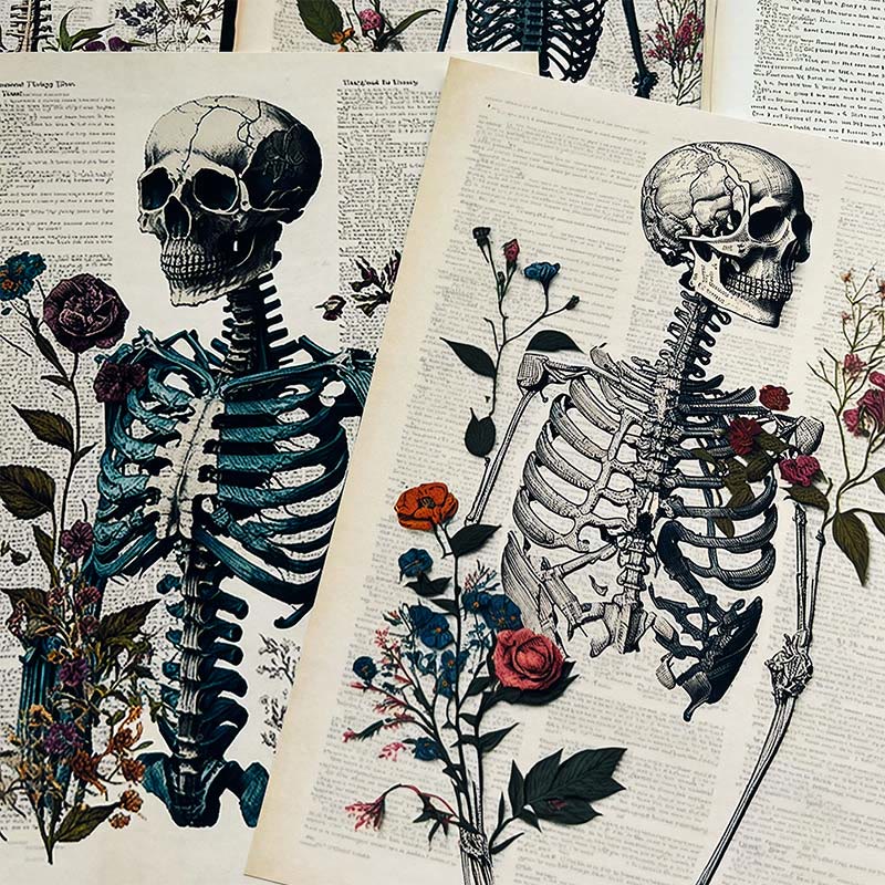 Dark Anatomy Series Paper Set Decorative Journaling Paper