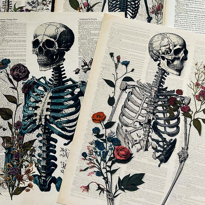 Dark Anatomy Series Paper Set Decorative Journaling Paper