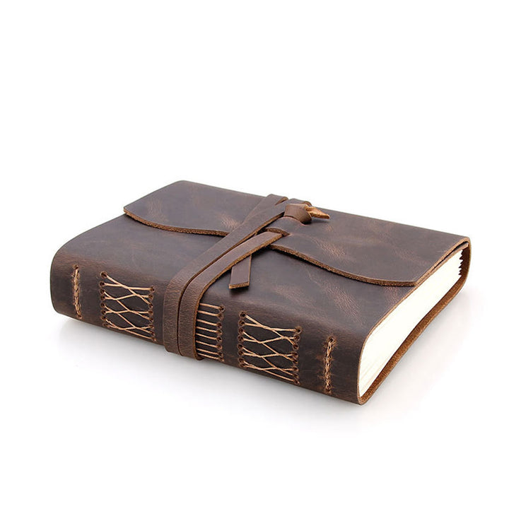 Retro Softcover Leather Journal 320 Pages Handmade Notebook