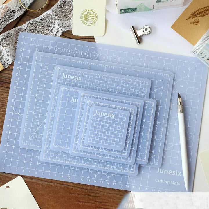 Semi Transparent Grid Cutting Mat Crafts Board For Scrapbooking