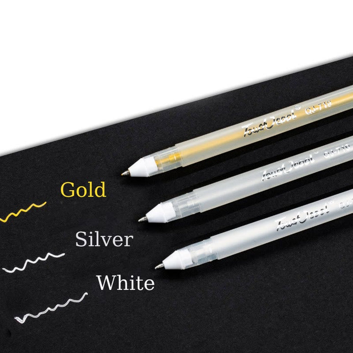 0.8mm Tip Highlight Pens For Students Clear Pattern Office Supplies