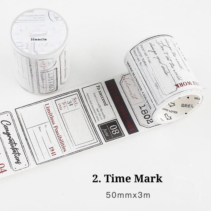 Time Memoirs Series Tape Retro DIY Scrapbook Decor