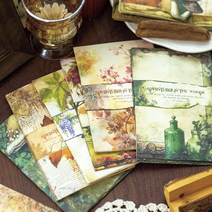 Adventures In Woods Series Paper Set Decorative Journaling Backing Paper