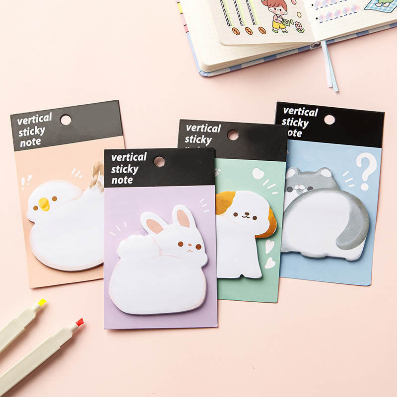 Cute Animal Butt Series Notes Marker Memo Student Gifts