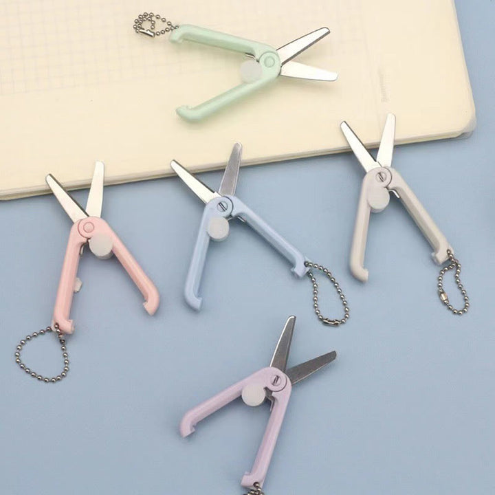 Portable Telescopic Scissors Mini Stainless Steel Folding Scissors