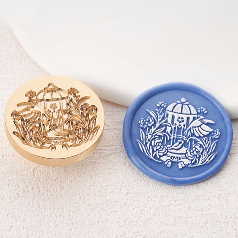 3D Embossed Warm Healing Series Seal Wax Stamp Head