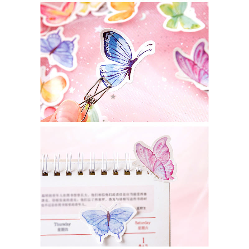 46pcs Butterfly Garden Series Sticker For Journal Decor