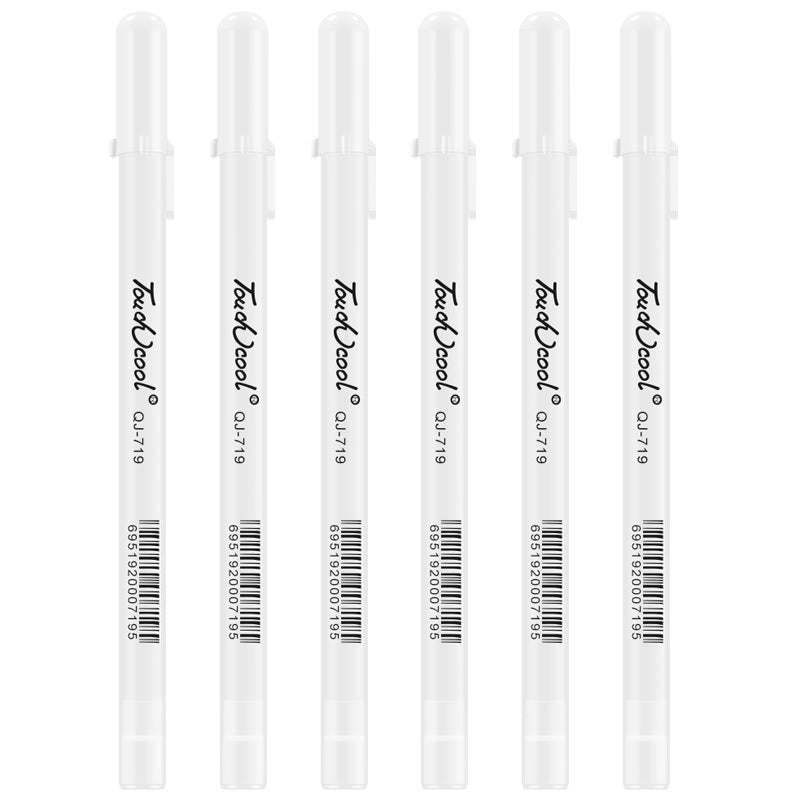 0.8mm Tip Highlight Pens For Students Clear Pattern Office Supplies